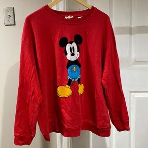 LEVIS x DISNEY Mickey Mouse red sweatshirt